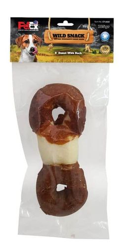 עצם דנטלית לכלב של חברת פטקס עם ציפוי בשר ברווז מובחר לניקוי שיניים בכלבים 185 גרם