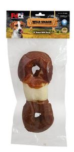 עצם דנטלית לכלב של חברת פטקס עם ציפוי בשר ברווז מובחר לניקוי שיניים בכלבים 185 גרם