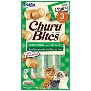 חטיף אינאבה בייטס עוף וטונה לחתול 30 גרם