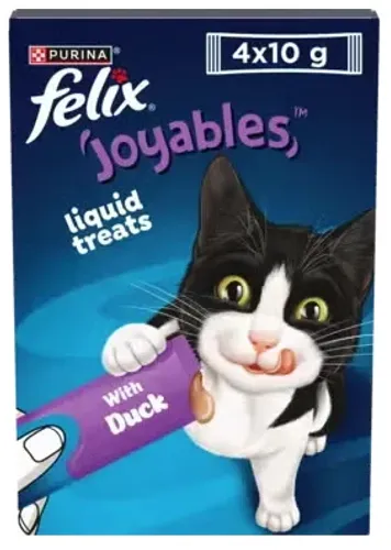 פליקס Joyables שלוקים חטיפים לחים לחתולים בטעם ברווז