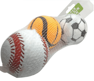 שלישיית כדורי טניס מוקצפים 2.5 אינץ