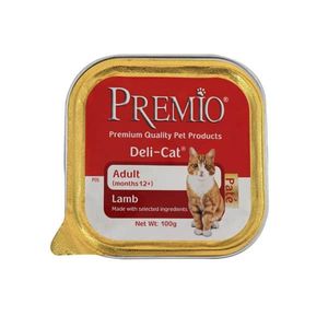 פרמיו מעדן לחתול-פטה כבש 100 גרם
