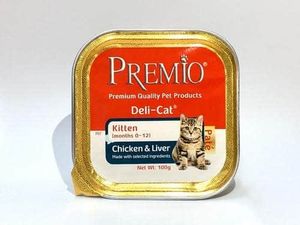 פרמיו פטה לגור חתול בטעם עוף וכבד 100 גרם