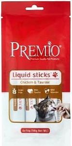 חטיף רך לחתול פרמיו בטעם עוף וטאורין 56 גרם