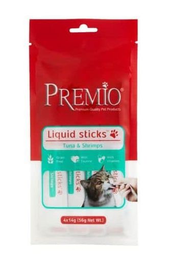 פרמיו מזון משלים חטיף רך לחתול עם טונה ושרימפס 56 גרם