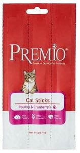 פרמיו לחתול עוף וחמוציות 15 גרם