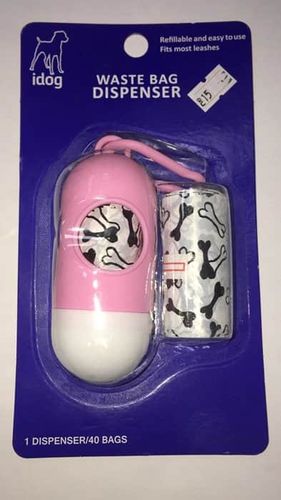 שקי קקי אי דוג ורוד לבן + 2 מילויים