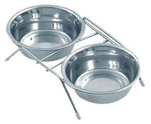 סטנד שני כלי אוכל נירוסטה 16.5ס"מ/ 0.75 ליטר