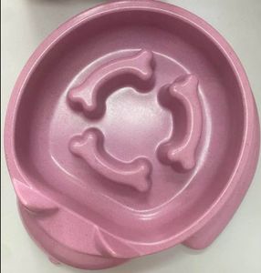 צלחת האכלה איטית לכלב עצם