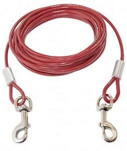 כבל קשירה 3 מטר צבעוני לכלב