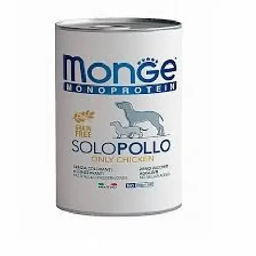 מונג’ שימורים לכלבים מונו פרוטאין עוף– 400 גרם