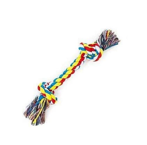 צעצוע לכלב חבל דנטלי 2 קשרים קטן
