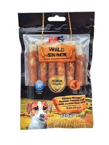 עצם מקלות ציפוי בקר עוף וכבד 5 אינץ 6 יח