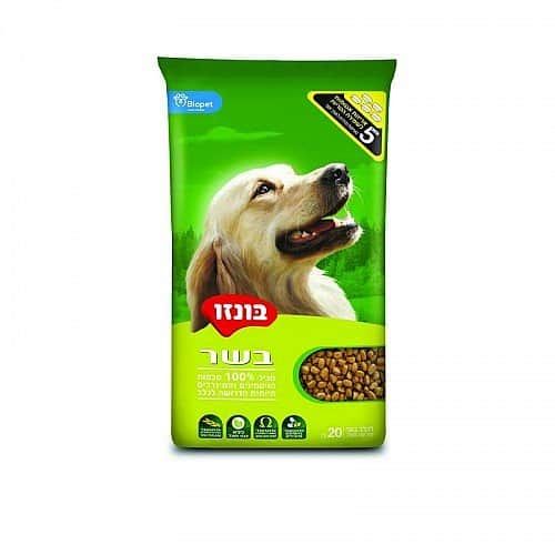 אוכל לכלבים בונזו בשר 17 ק