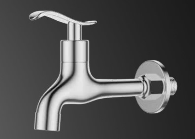 ברז מים קרים מהקיר מעוצב 1335 כרום SIVANOFIR