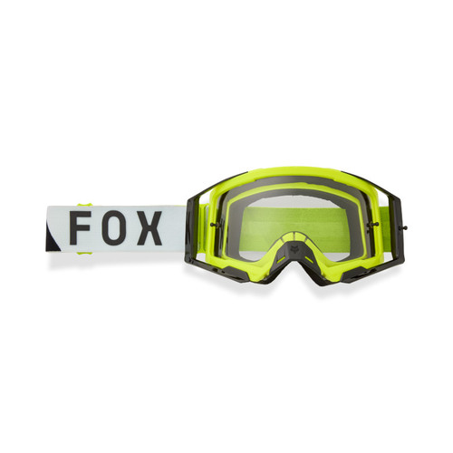 משקפי אבק פוקס צהוב זוהר / לבן / כחול - FOX AIRSPACE TINE GOGGLE 