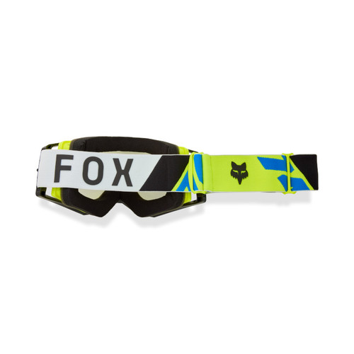 משקפי אבק פוקס צהוב זוהר / לבן / כחול - FOX AIRSPACE TINE GOGGLE 