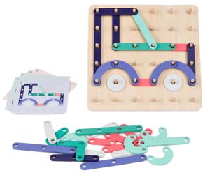 Geoplank גאופלאנק – משחק הרכבה ודמיון מעץ 33 חלקים