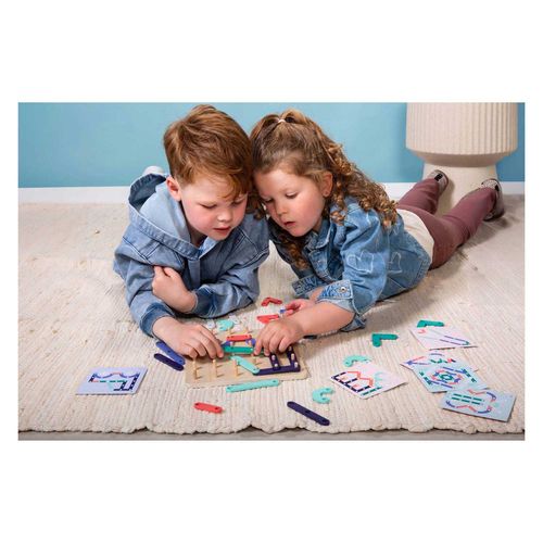 Geoplank גאופלאנק – משחק הרכבה ודמיון מעץ 33 חלקים