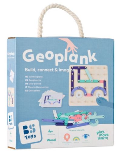 Geoplank גאופלאנק – משחק הרכבה ודמיון מעץ 33 חלקים