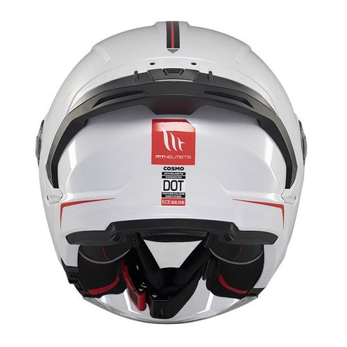 קסדה 3/4 אמ טי קוסמו לבן מבריק – MT COSMO SV SOLID WHITE GLOSS
