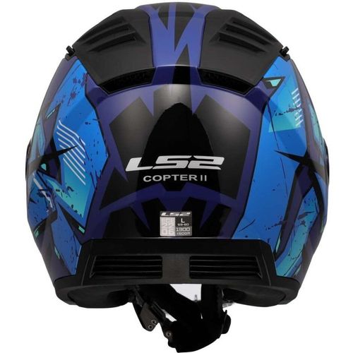 קסדת 3/4 אל אס 2 קופטר II כחול – LS2 OF600 COPTER II KANJI BLUE