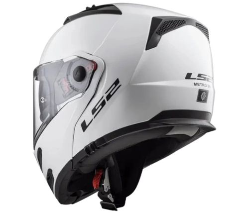 קסדה נפתחת אל אס 2 מטרו לבן מבריק – LS2 FF324 METRO SINGLE MONO GLOSS WHITE