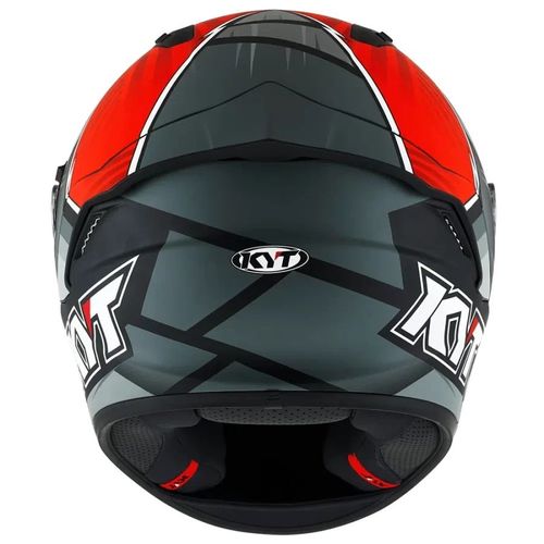 קסדה מלאה קיי ווי טי אפור/ אדום/ שחור – KYT NF-R XAVI FORES REPLICA ORIGINAL MATT BLACK /RED