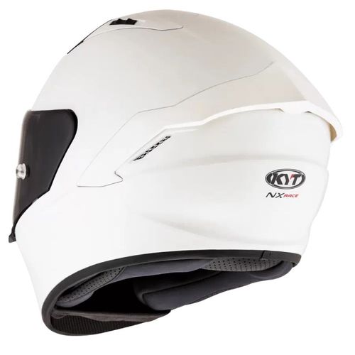 קסדה מלאה קיי ווי טי לבן מבריק – KYT NX-RACE PLAIN WHITE