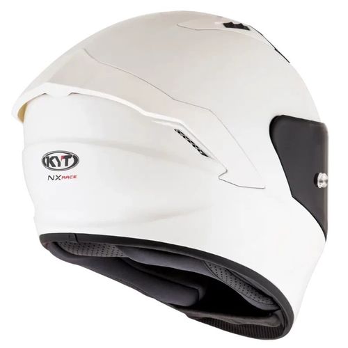 קסדה מלאה קיי ווי טי לבן מבריק – KYT NX-RACE PLAIN WHITE