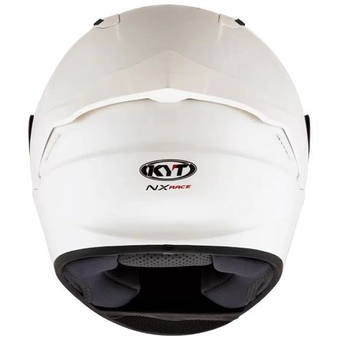 קסדה מלאה קיי ווי טי לבן מבריק – KYT NX-RACE PLAIN WHITE