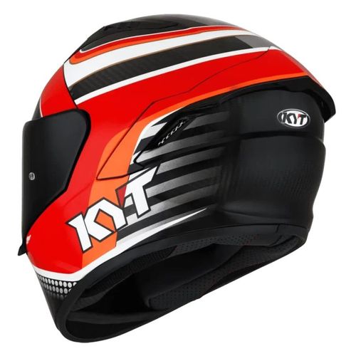 קסדה מלאה קיי ווי טי קרבון/ אדום/ לבן – KYT NX-RACE PIRRO REPLICA CARBON