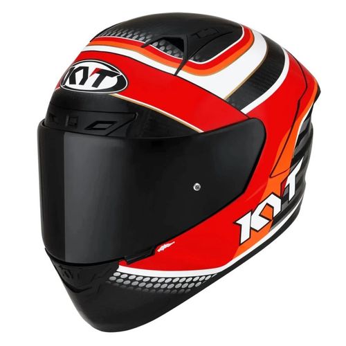 קסדה מלאה קיי ווי טי קרבון/ אדום/ לבן – KYT NX-RACE PIRRO REPLICA CARBON