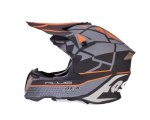 קסדת רכיבה די אף איקס אפור/ שחור/ כתום – DFX HELMET