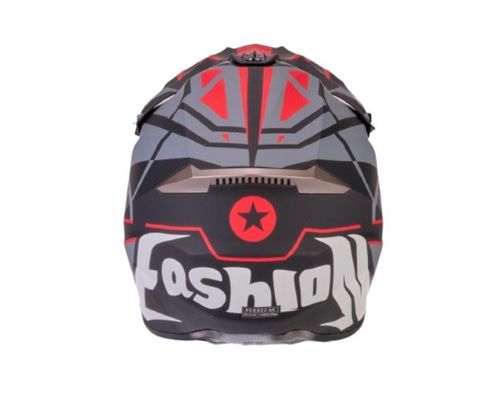 קסדת רכיבה די אף איקס אפור/ שחור/ אדום – DFX HELMET