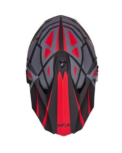קסדת רכיבה די אף איקס אפור/ שחור/ אדום – DFX HELMET