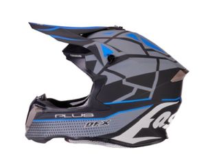קסדת רכיבה די אף איקס אפור/ שחור/ כחול – DFX HELMET