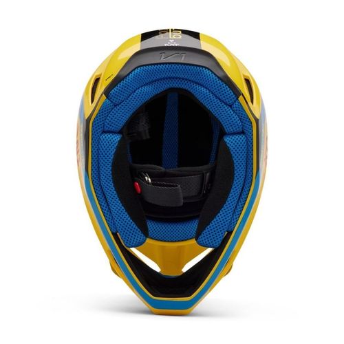 קסדת רכיבה פוקס צהוב – FOX V1 RACE SPEC V.25