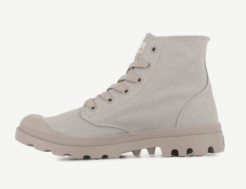 נעלי פלדיום מבד בצבע חאקי בהיר | 36-47 | PLLADIUM MONO CHROME 73089-272  VINTAGE KHAKI