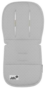 ריפודית אוניברסלית לעגלות וטיולונים בעלי מנגנון גובה לרצועות, 100% כותנה אורגנית - נקודות אפור