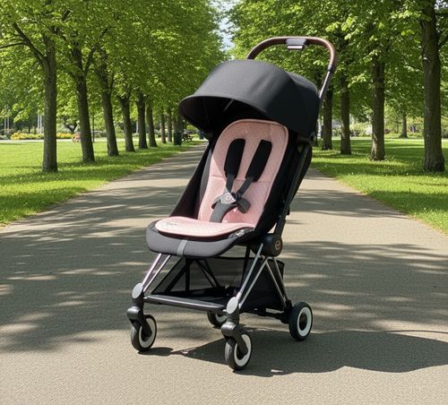 ריפודית אוניברסלית לעגלות וטיולונים בעלי מנגנון גובה לרצועות, 100% כותנה אורגנית - נקודות אפור