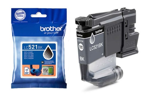  ראשי דיו שחור מקורי BROTHER LC521 