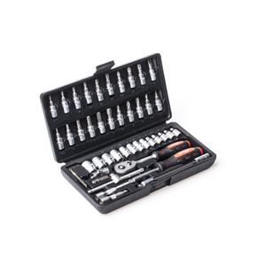 סט בוקסות דרייב "1/4, 46 חלקים CALAMAN בקופסת פלסטיק