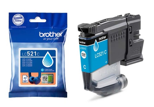  ראשי דיו כחול מקורי BROTHER LC521 