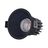 שקוע לד שחור RUBY 7W 75mm 45° IP44 אור חם NISKO