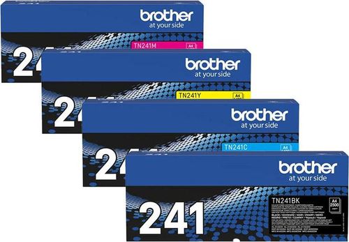 סט טונרים מקוריים Brother TN241BK/C/M/Y שלם