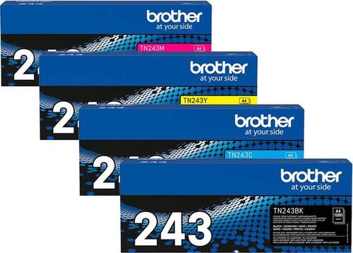 סט טונרים מקוריים Brother TN-243