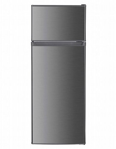 מקרר מקפיא עליון צבע נירוסטה LVR280S LAVAMAT כולל פיקוד שבת מובנה  DE-FROST  נפח 217 ליטר דלת אחת רוחב:56 ס״מ