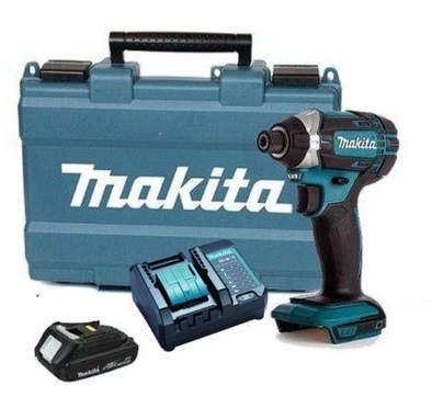 מברגת אימפקט 18V סוללה 1.5AH ומטען במזוודה + אולר רב תכליתי מתנה