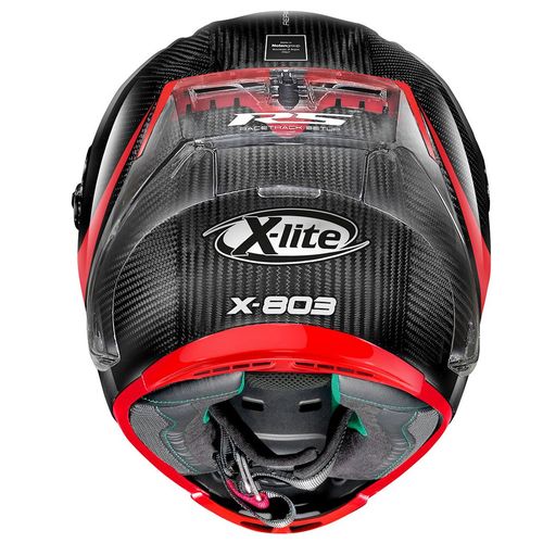 קסדה מלאה לאופנוע X803 RS HOT LAP מבית X-LITE-  שחור אדום